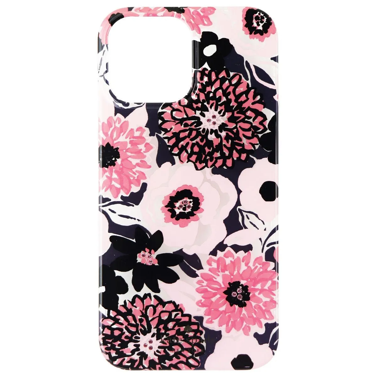 Kate Spade Flexible Case for iPhone 13 Pro Max - Jeweled Dahlia Floral Pink