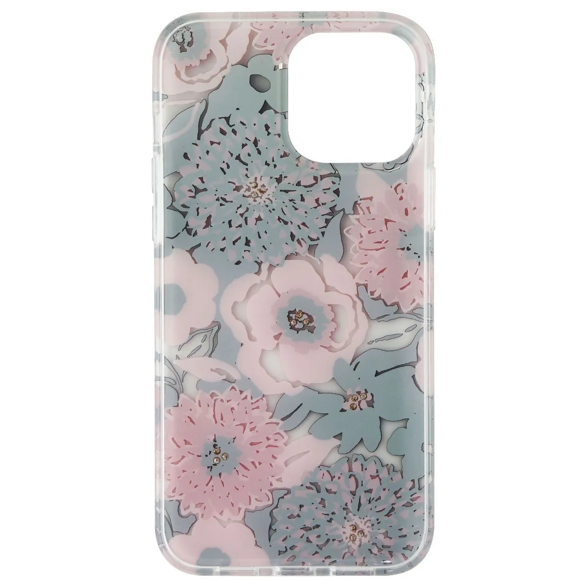 Kate Spade Flexible Case for iPhone 13 Pro Max - Jeweled Dahlia Floral Pink