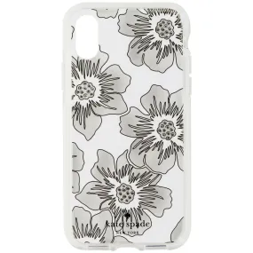 Kate Spade Hardshell Case for Apple iPhone XS Max - Clear White Floral / Gems