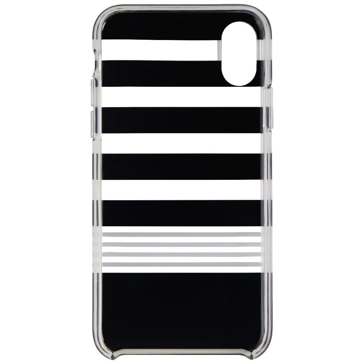 Kate Spade Protective Hardshell Case for iPhone X - Black/White Multi Stripe