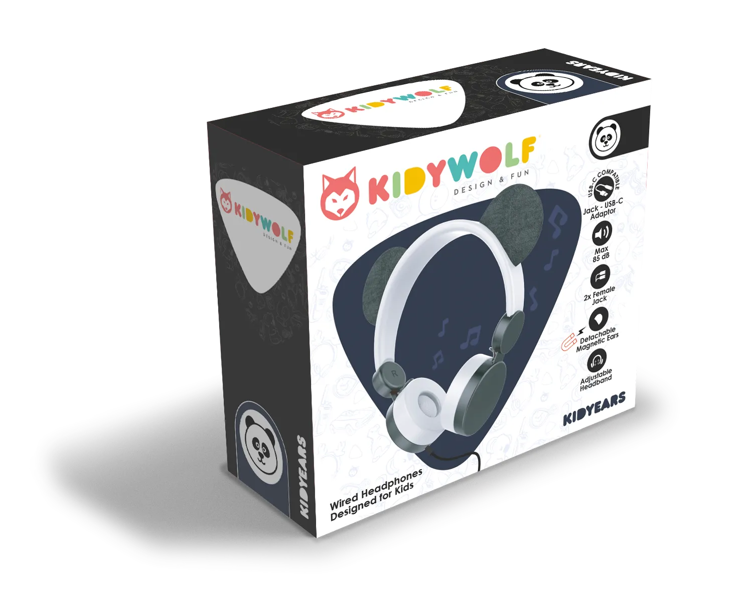 KIDYEARS Headset - Panda