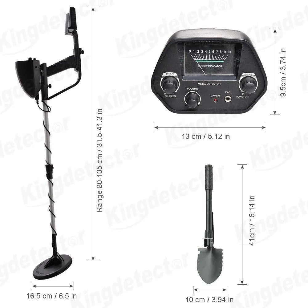 Kingdetector MD-4030 Pro Edition Hobby Explorer Waterproof Search Coil with shovel Metal Detectors