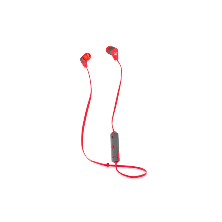 Kitsound Bounce Bluetooth Wireless In-Ear Headphones Red