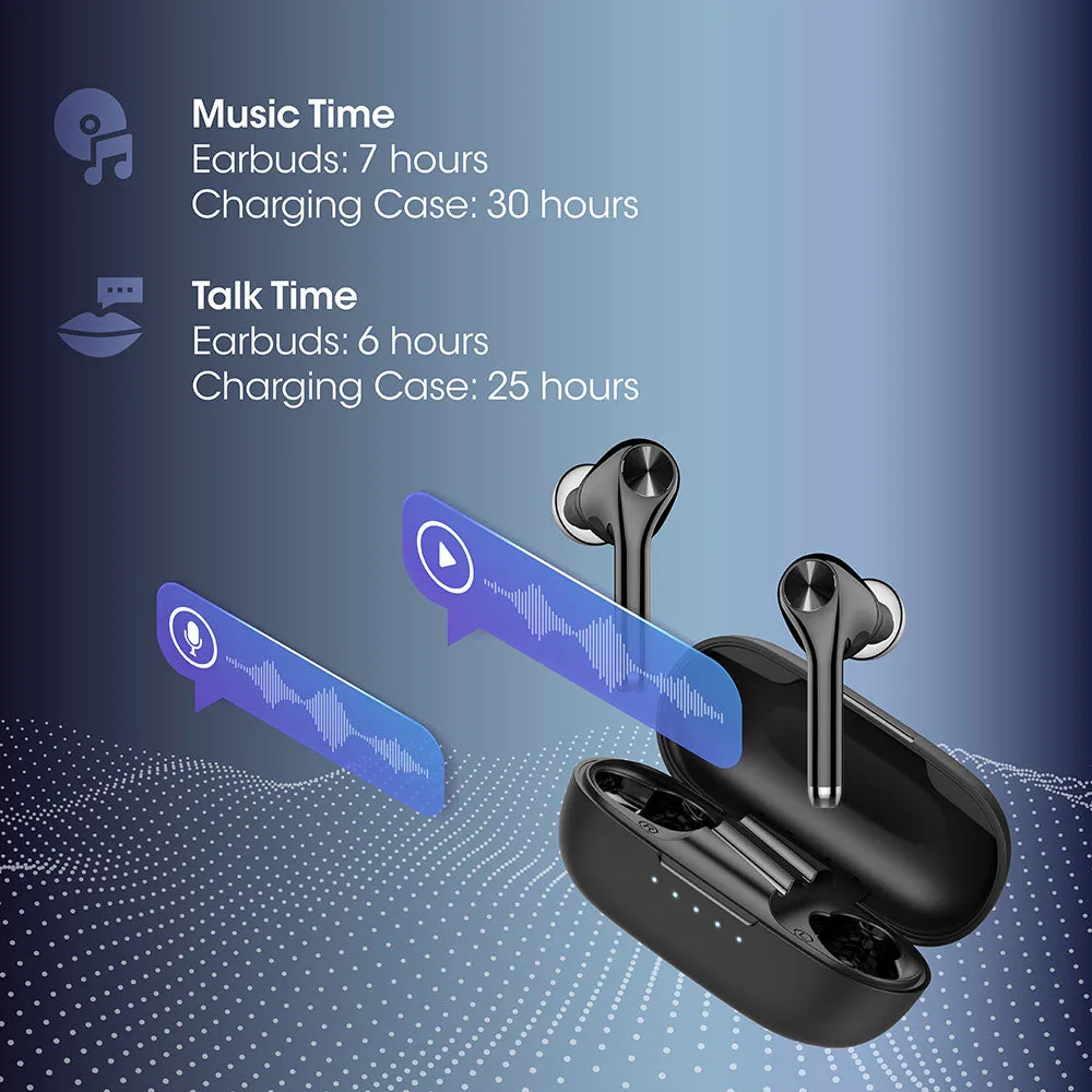 KNZ SoundMax True Wireless Earphone with Qi Wireless Charging Case