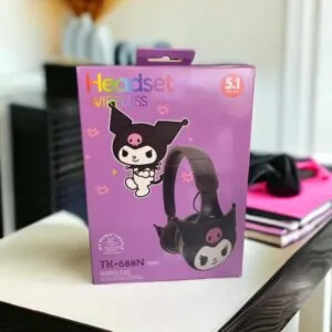 Kuromi Design Wireless Headphones for Kids (Purple)