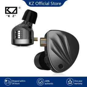 KZ Krila In Ear HiFi Earphone 1DD 1BA High-end Tunable balanced armature Earphones Monitor Headphone Cancelling Earbuds