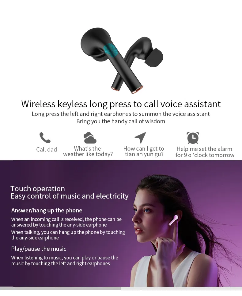 LED Display True Wireless Earbuds with Bluetooth 5.0