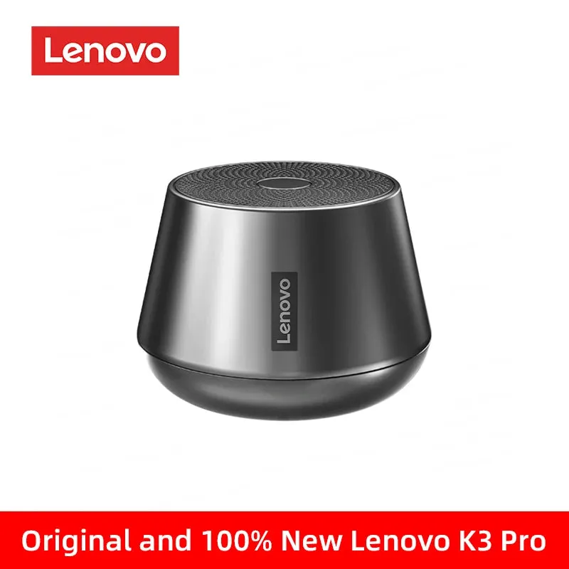 Lenovo K3 Pro Portable Bluetooth V5.0 Speaker - Wireless Stereo Surround Sound