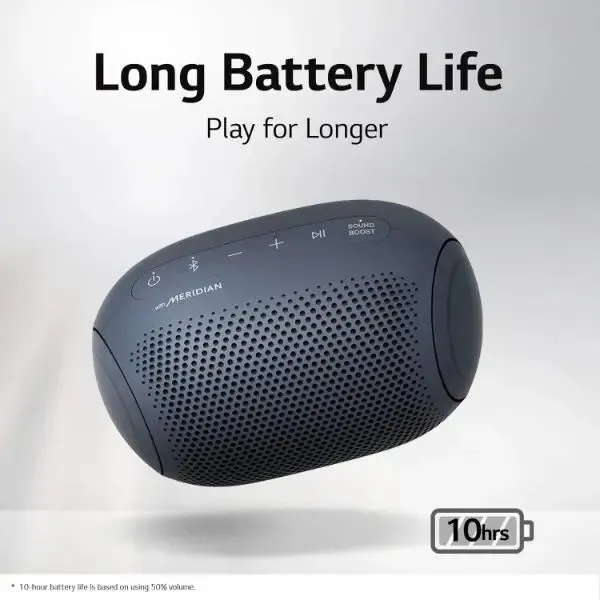 LG XBOOM Go PL2 Jellybean Wireless Bluetooth Portable Speaker Black