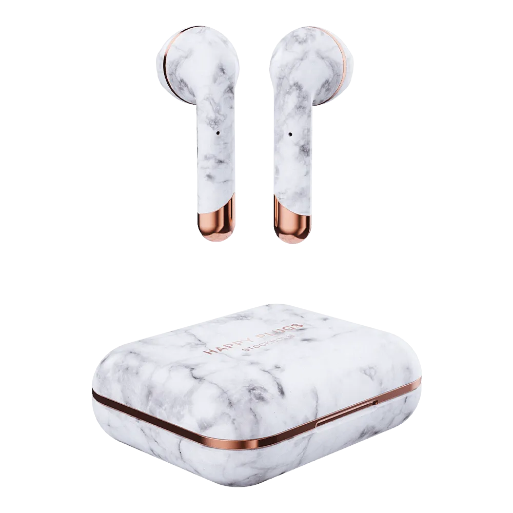 Limited Edition Air 1 White Marble Wireless Headphones