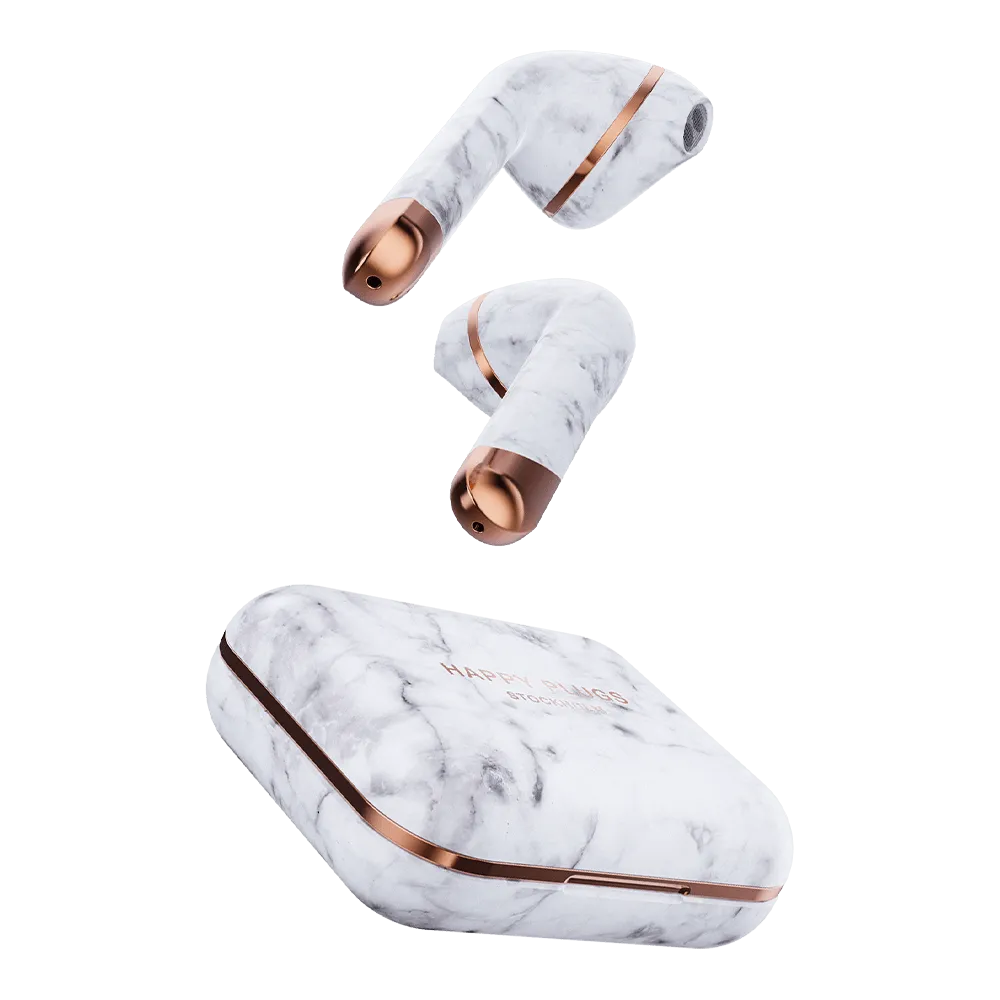 Limited Edition Air 1 White Marble Wireless Headphones