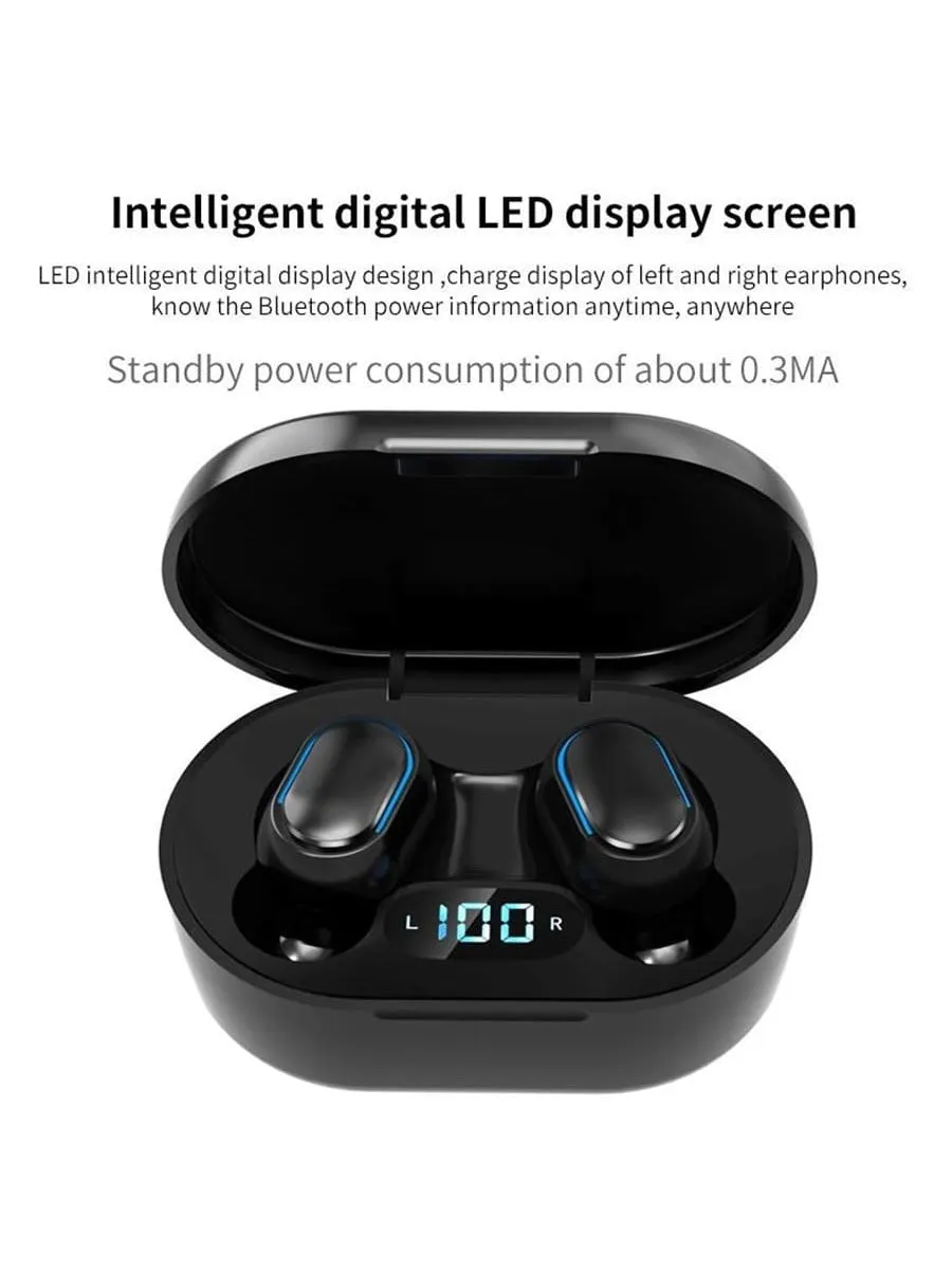 Low latency wireless headphones|Game Earphones TWS Wireless Digital Display