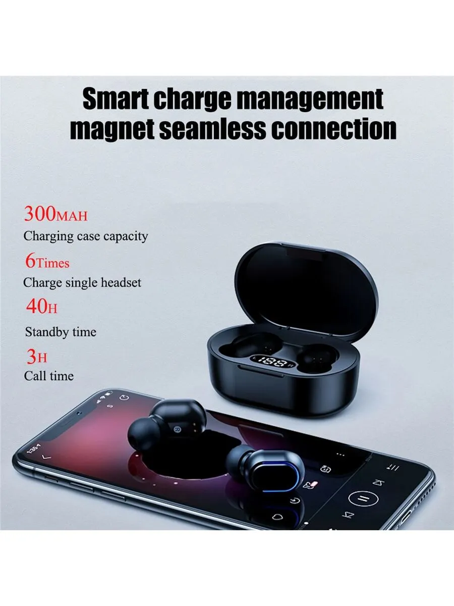 Low latency wireless headphones|Game Earphones TWS Wireless Digital Display