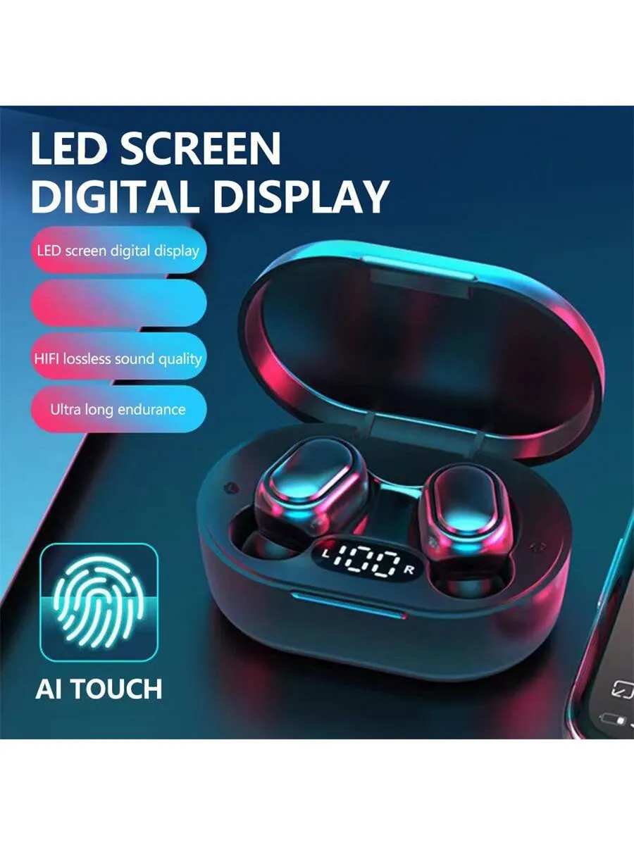 Low latency wireless headphones|Game Earphones TWS Wireless Digital Display