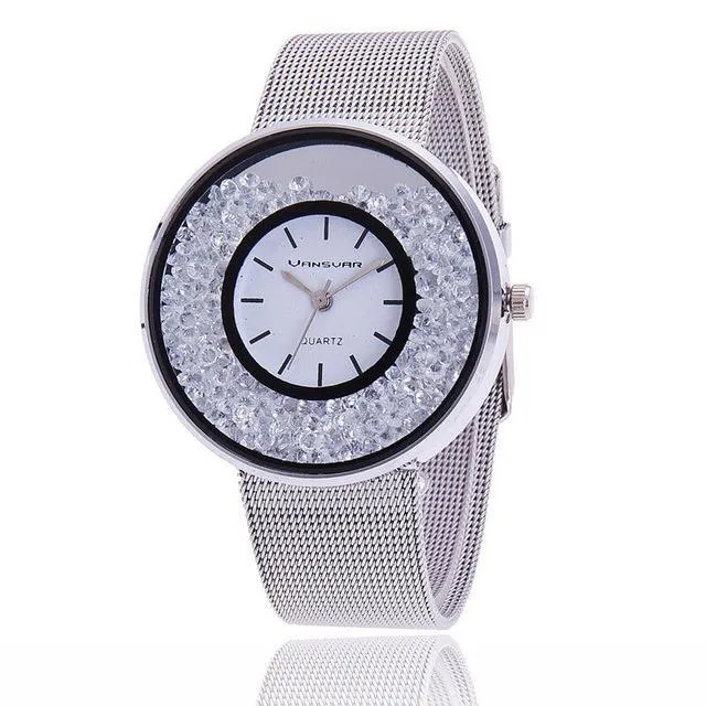 Luxury Brand Women Rhinestone Watch