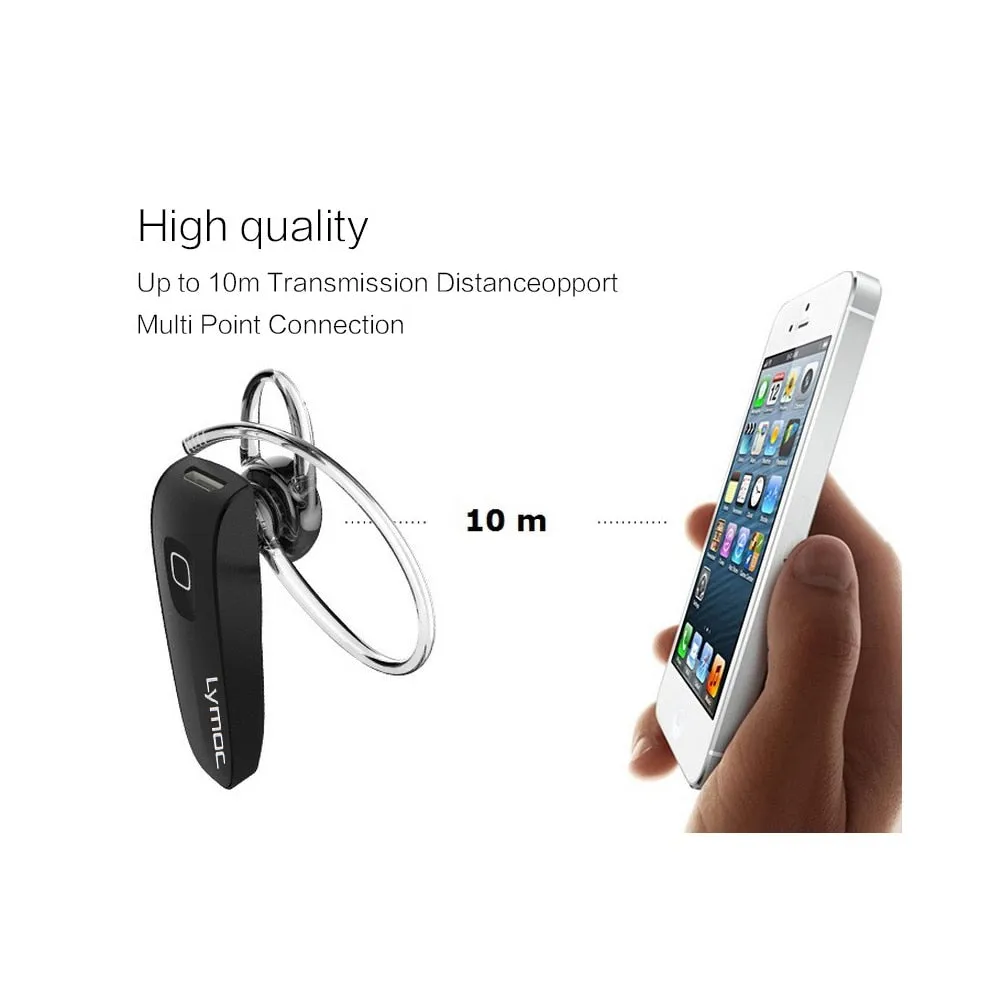 LYMOC New B1s B1 Bluetooth Headset Wireless Earphones Handsfree for Office Sports Driver Workout Stereo For iPhone XiaoMi Phone