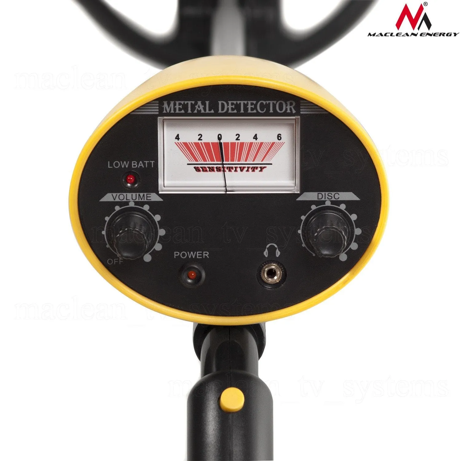 Maclean MCE991 Analog Discrimintating Metal Detector with 19cm Waterproof Coil