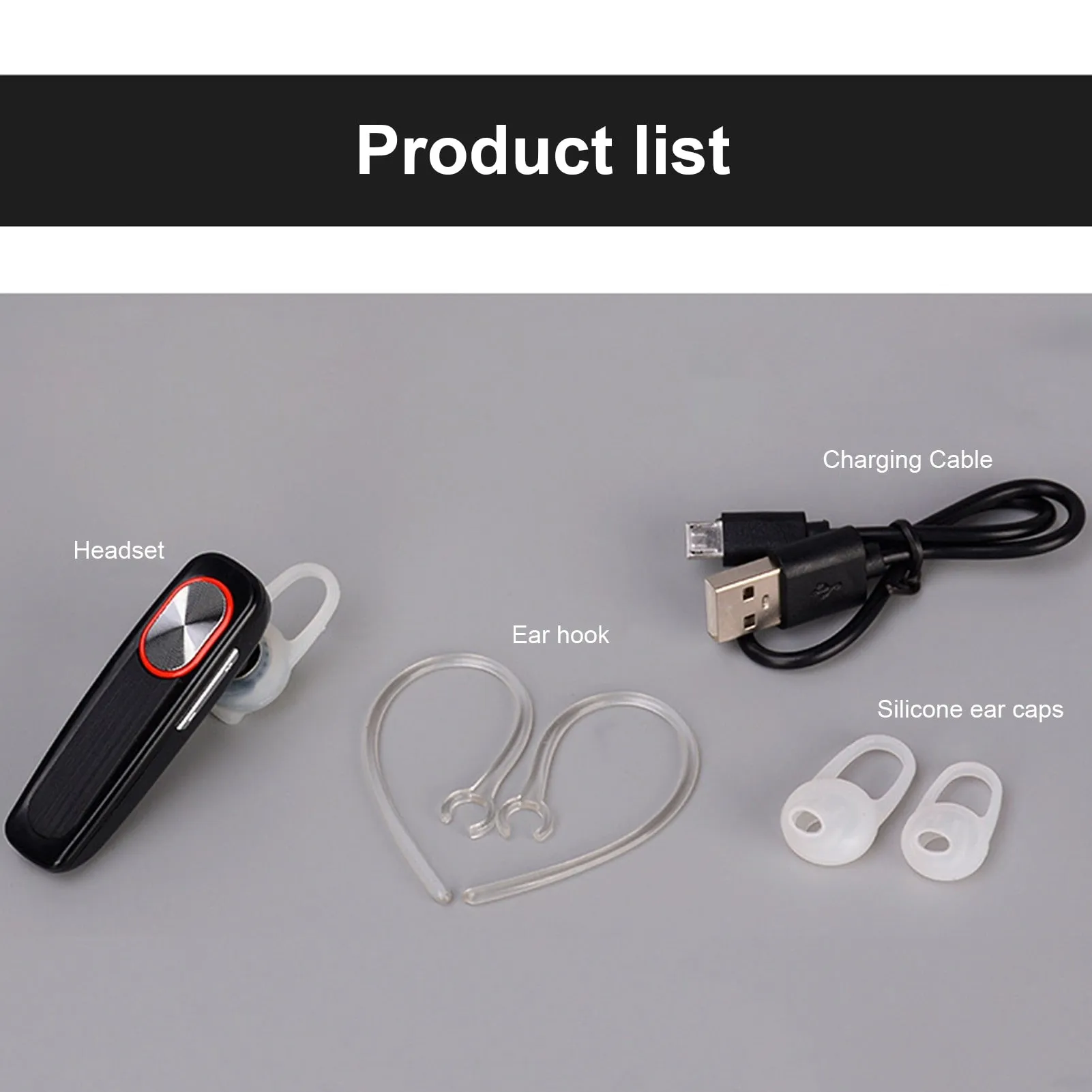 Mini Bluetooth Stereo HD Call Wireless Earphone Sports Earbud with Charging Box