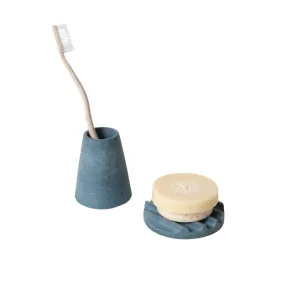 Mini Soap Dish & Toothbrush Holder Set