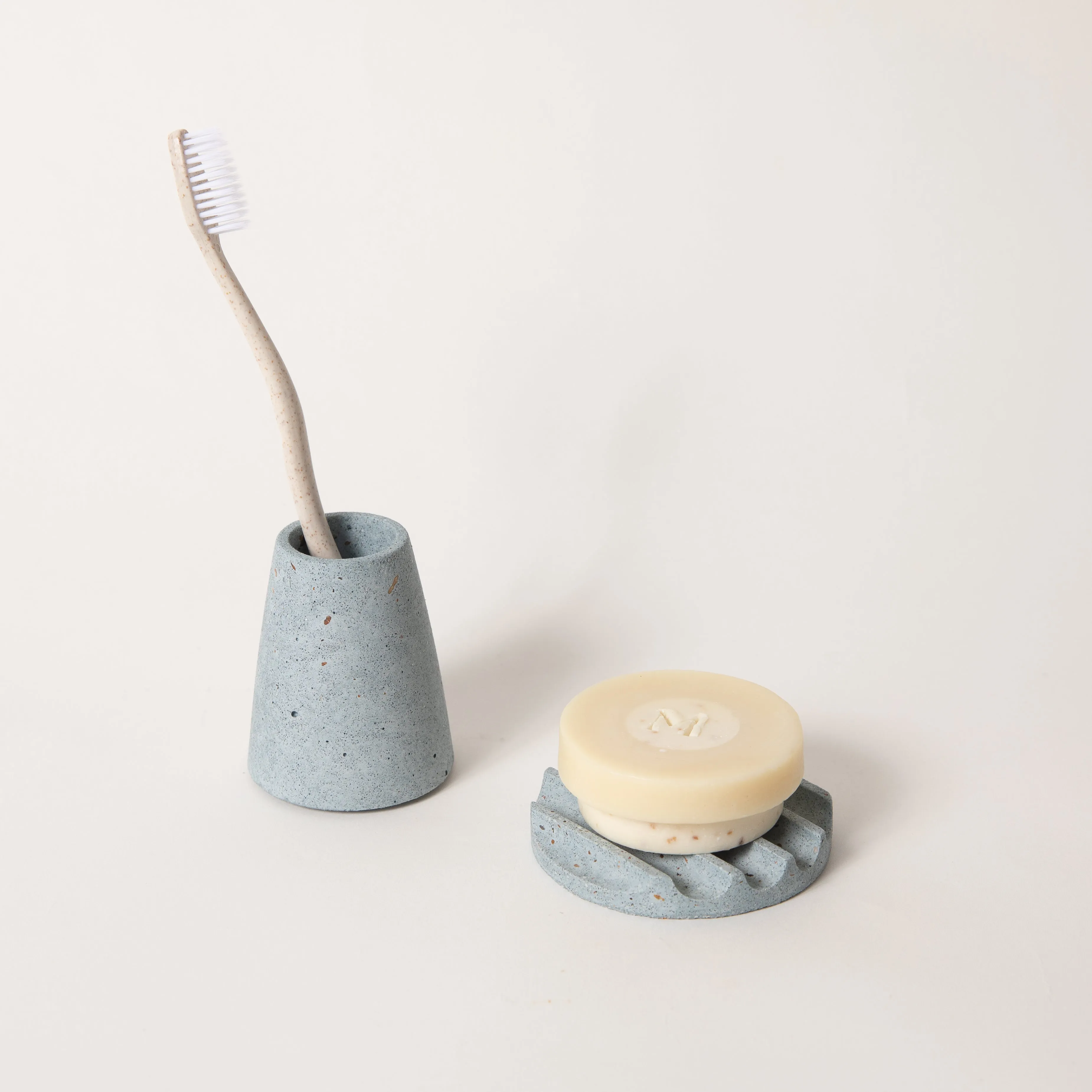 Mini Soap Dish & Toothbrush Holder Set