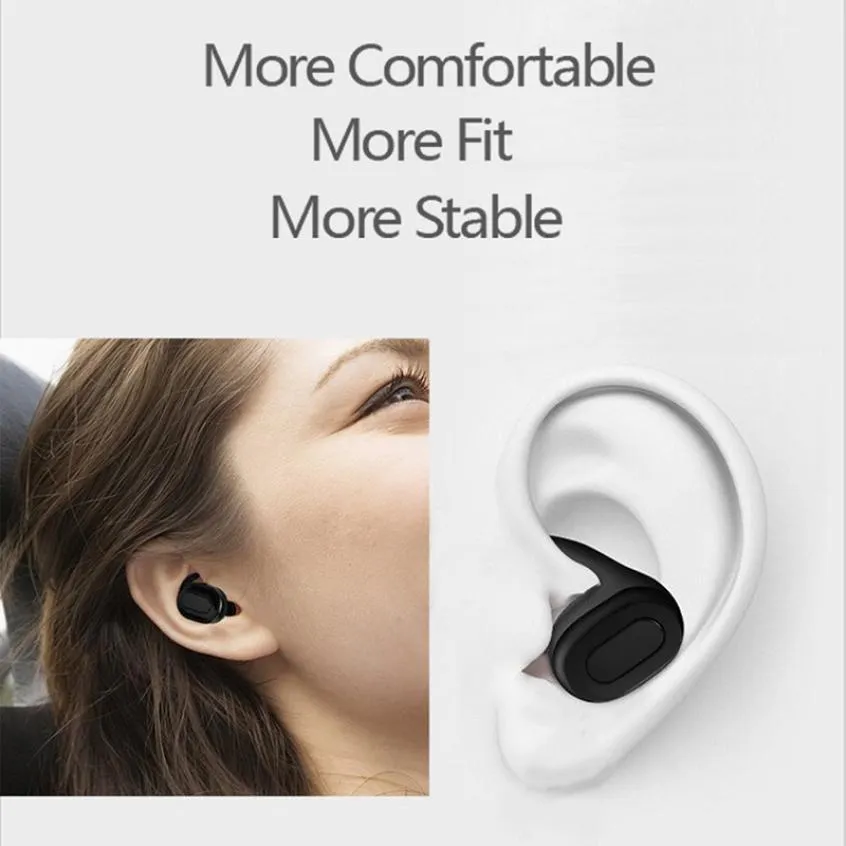 Mini wireless Bluetooth Earphones With Mic Volume Control Earbuds for smart phone