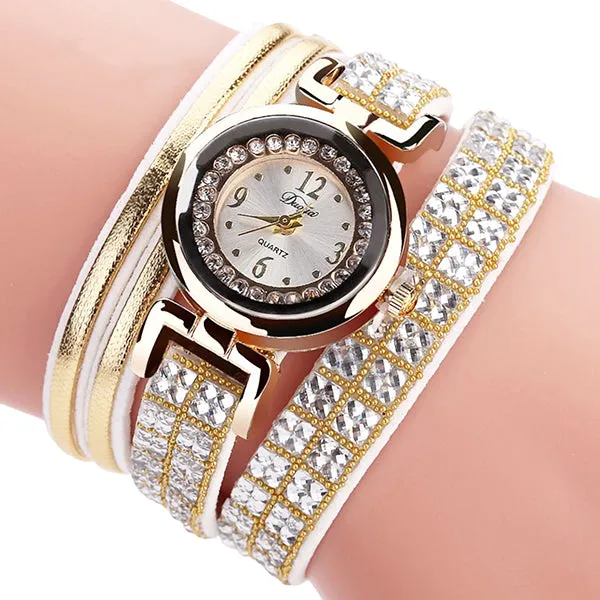 Misses Fashion Bling Bracelet Watch with Gift Box