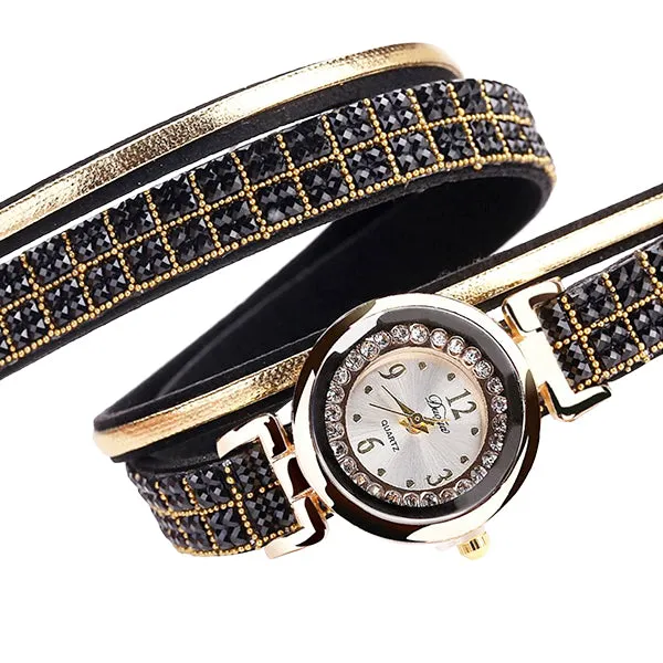 Misses Fashion Bling Bracelet Watch with Gift Box