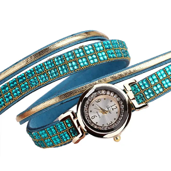 Misses Fashion Bling Bracelet Watch with Gift Box