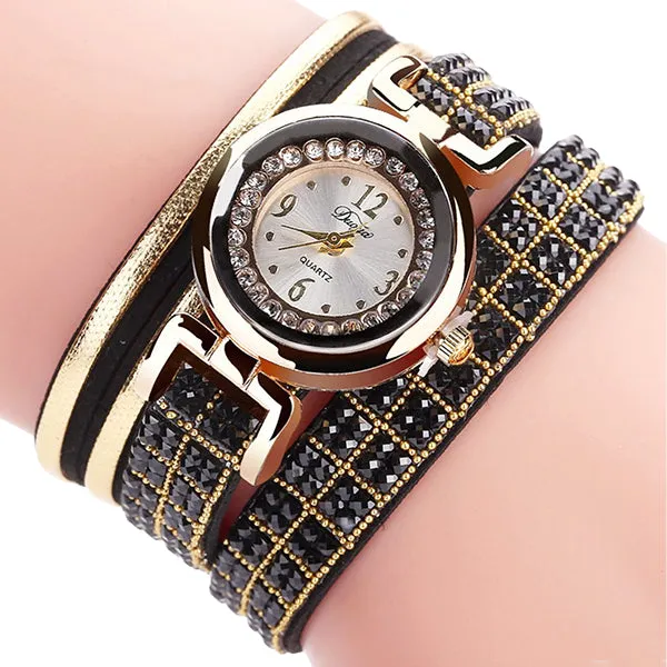 Misses Fashion Bling Bracelet Watch with Gift Box