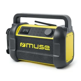 Muse | M-928 Bty | Radio Speaker | Waterproof | Bluetooth | Black/Yellow | Wireless Connection