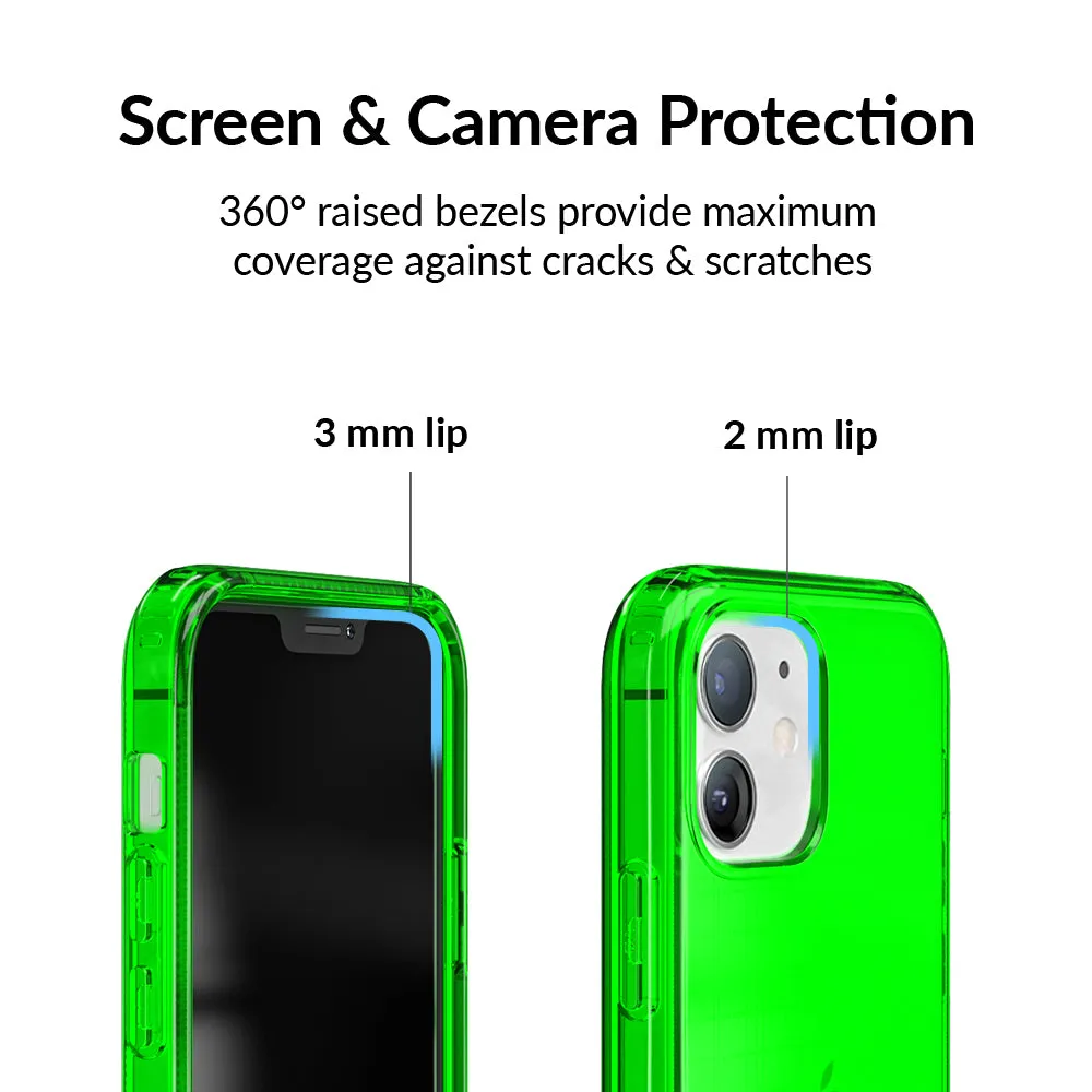 Neon Green Clear iPhone Case