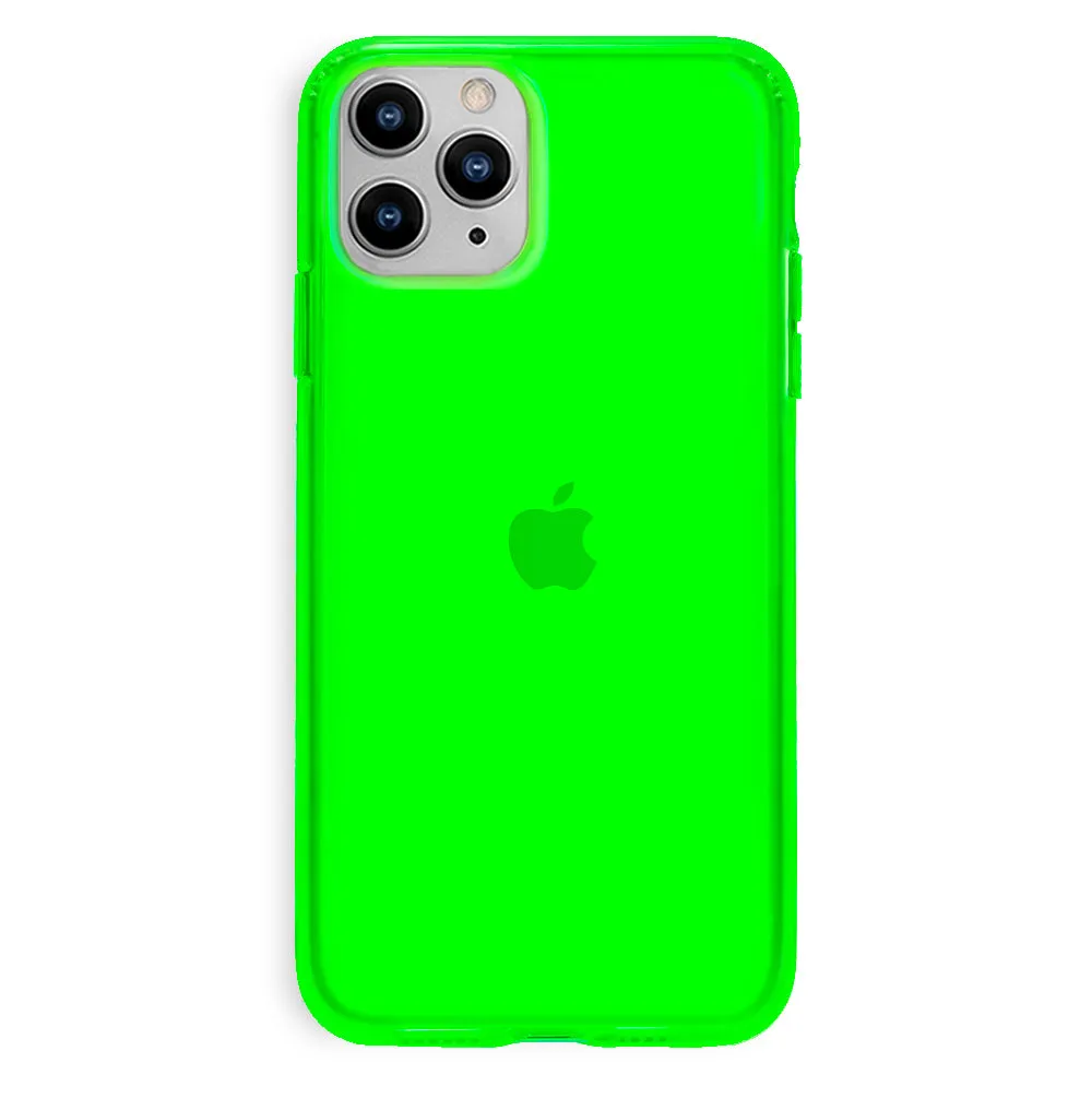 Neon Green Clear iPhone Case