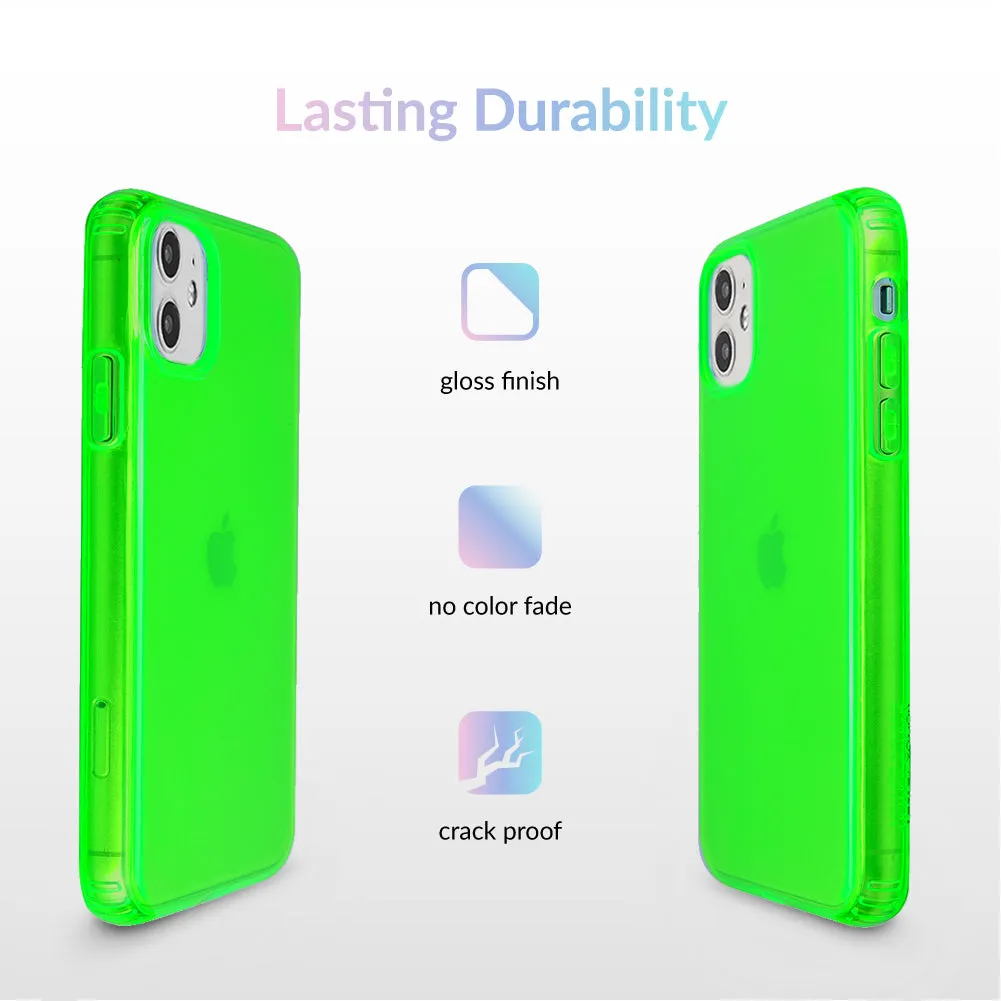 Neon Green Clear iPhone Case