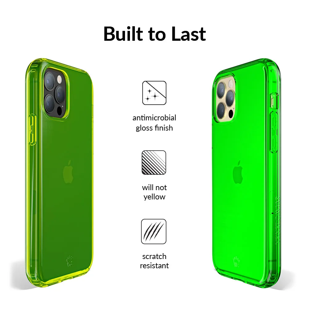 Neon Green Clear iPhone Case