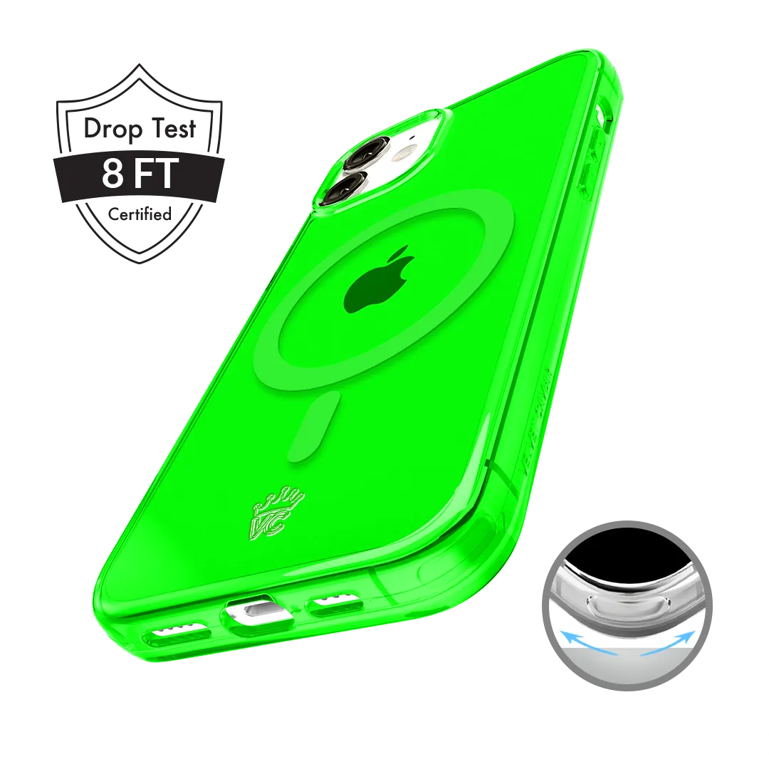 Neon Green Clear iPhone Case