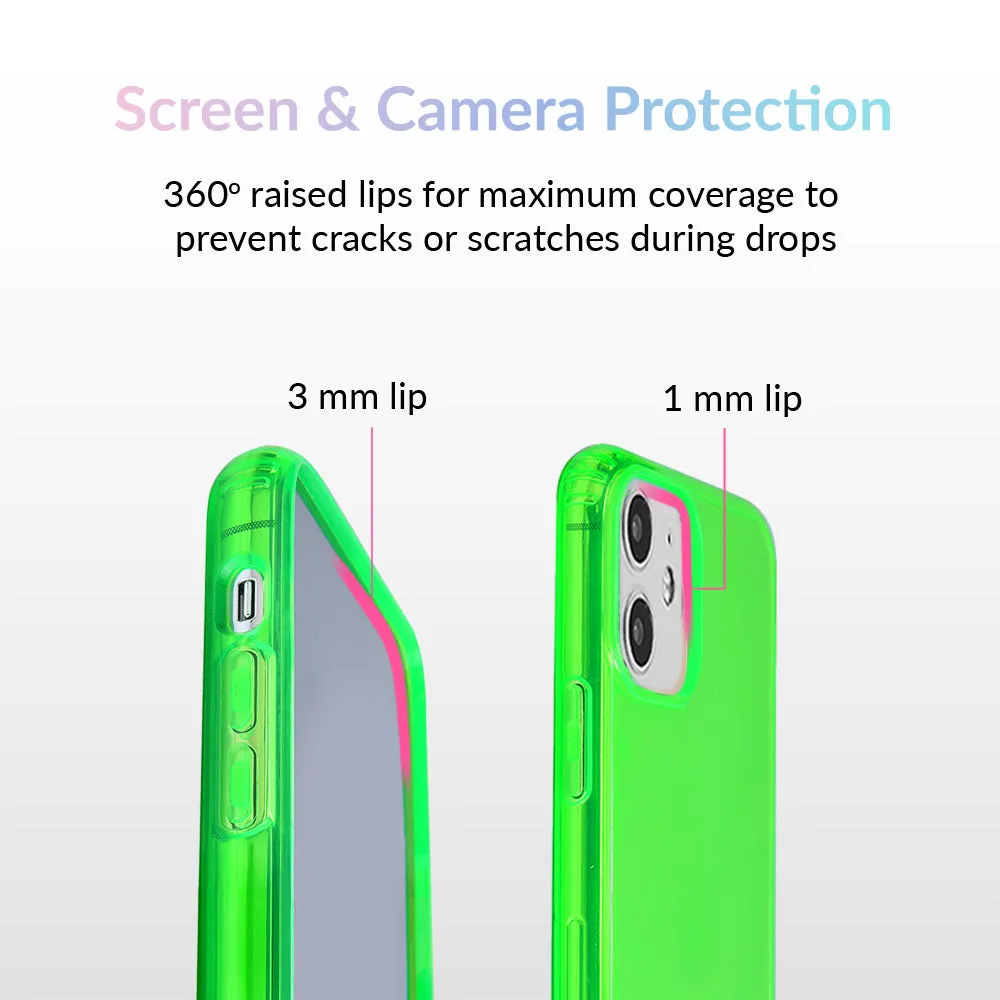 Neon Green Clear iPhone Case