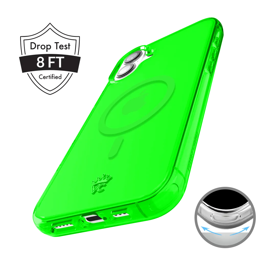 Neon Green Clear iPhone Case