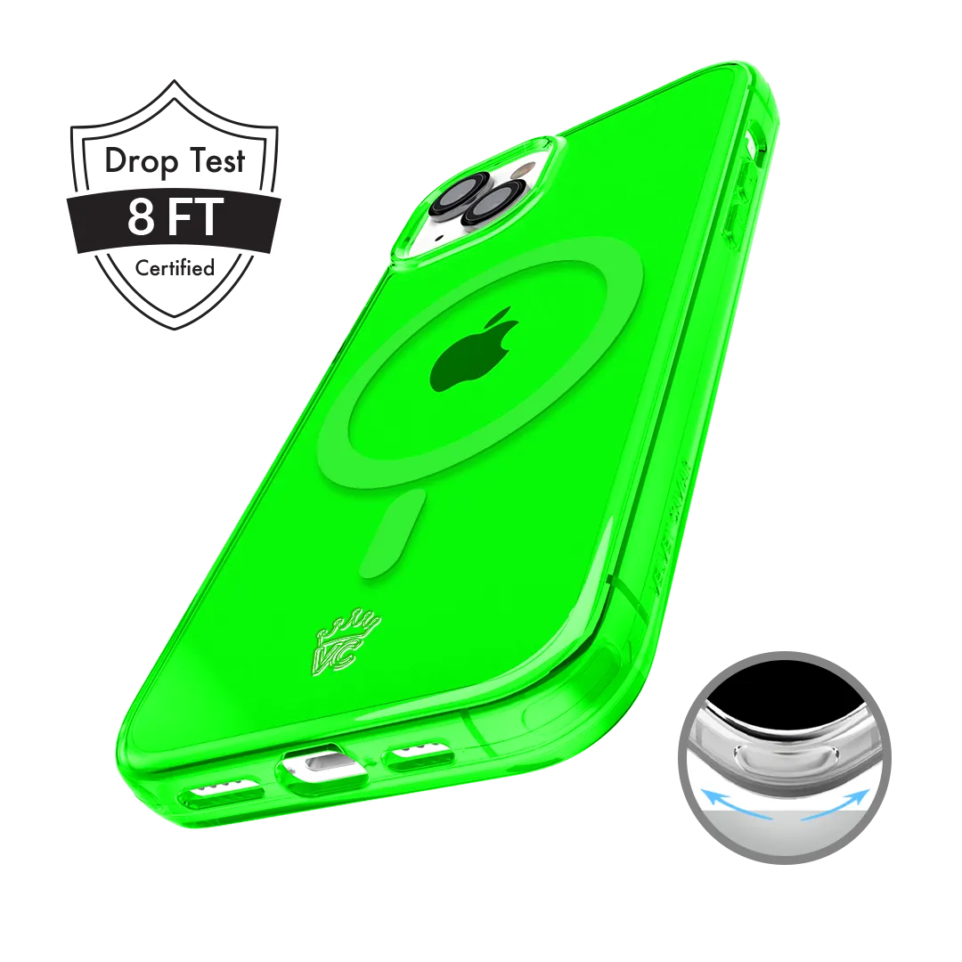 Neon Green Clear iPhone Case