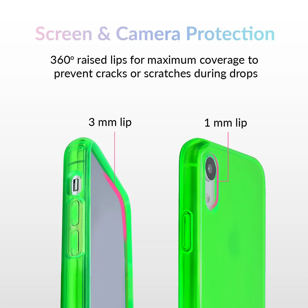 Neon Green Clear iPhone Case