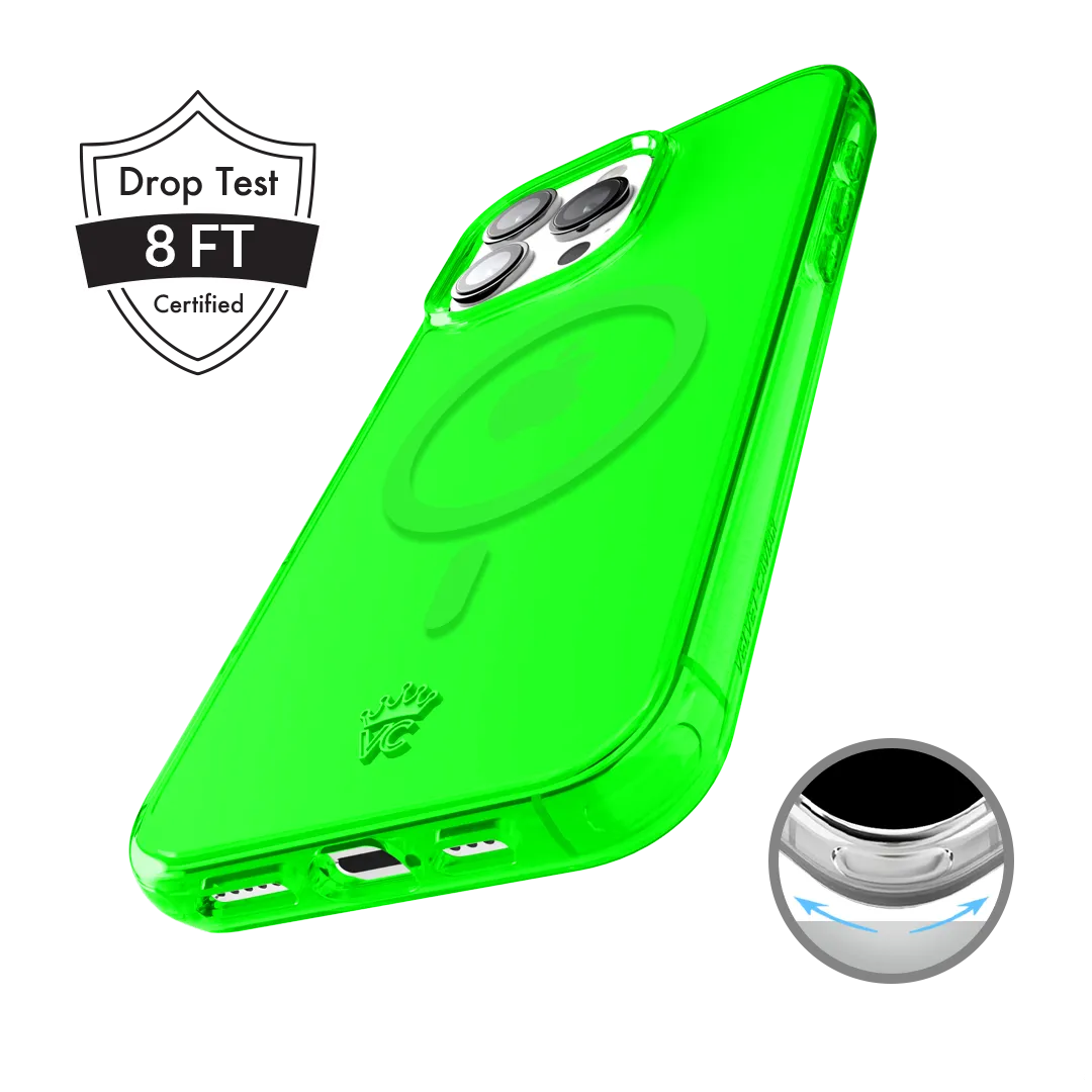 Neon Green Clear iPhone Case