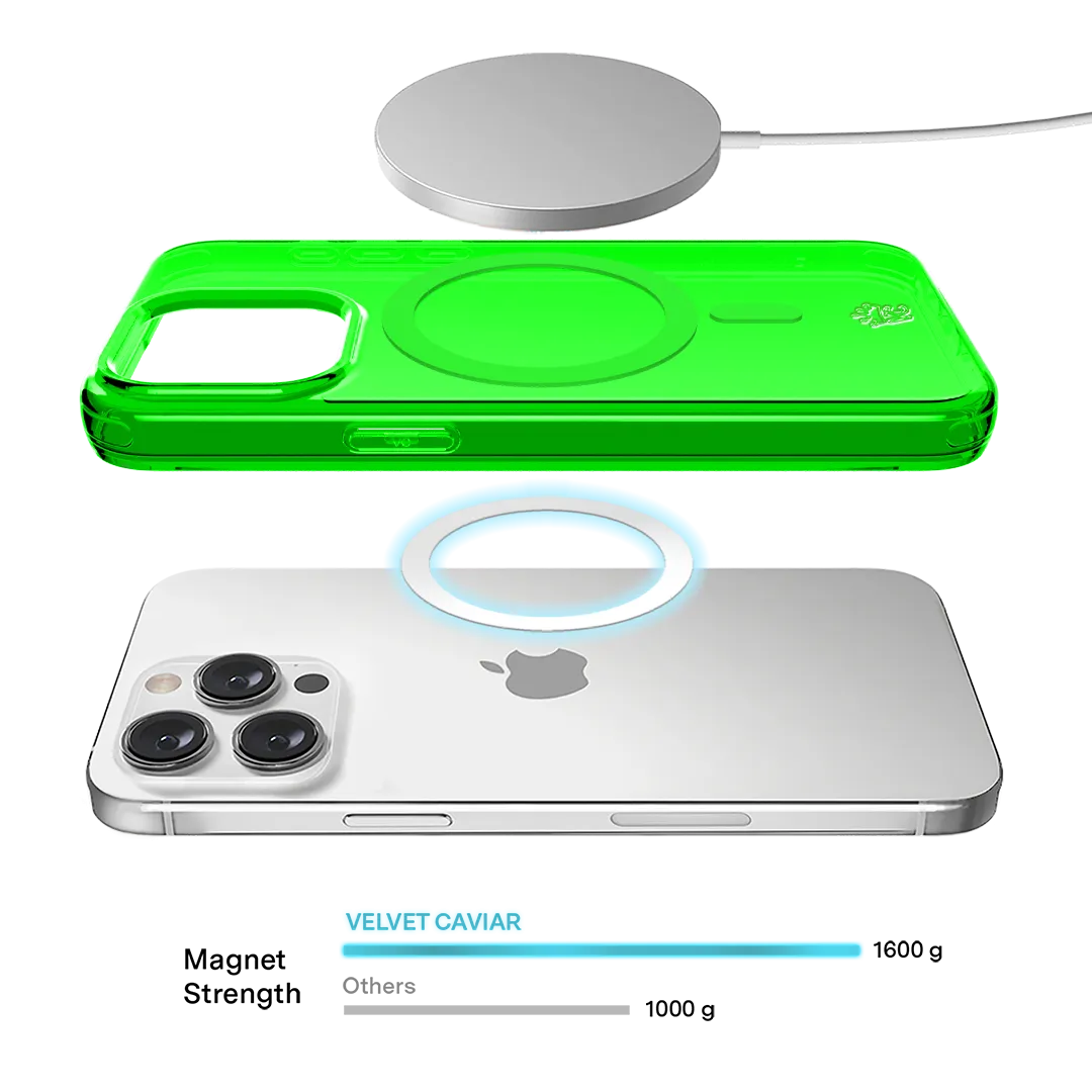 Neon Green Clear iPhone Case