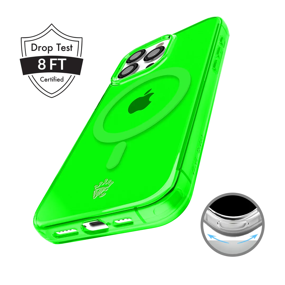 Neon Green Clear iPhone Case