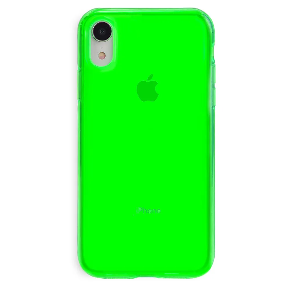 Neon Green Clear iPhone Case