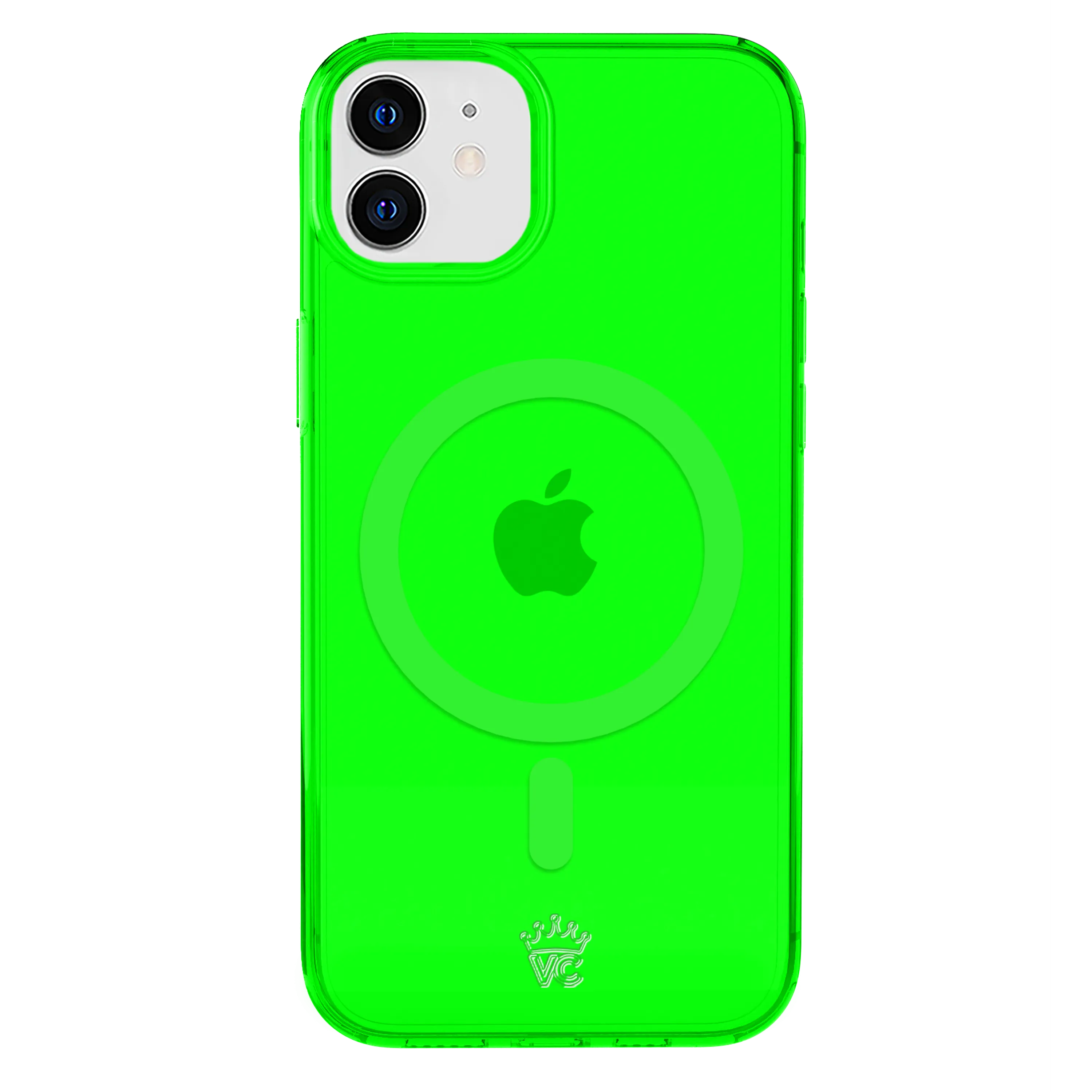 Neon Green Clear iPhone Case