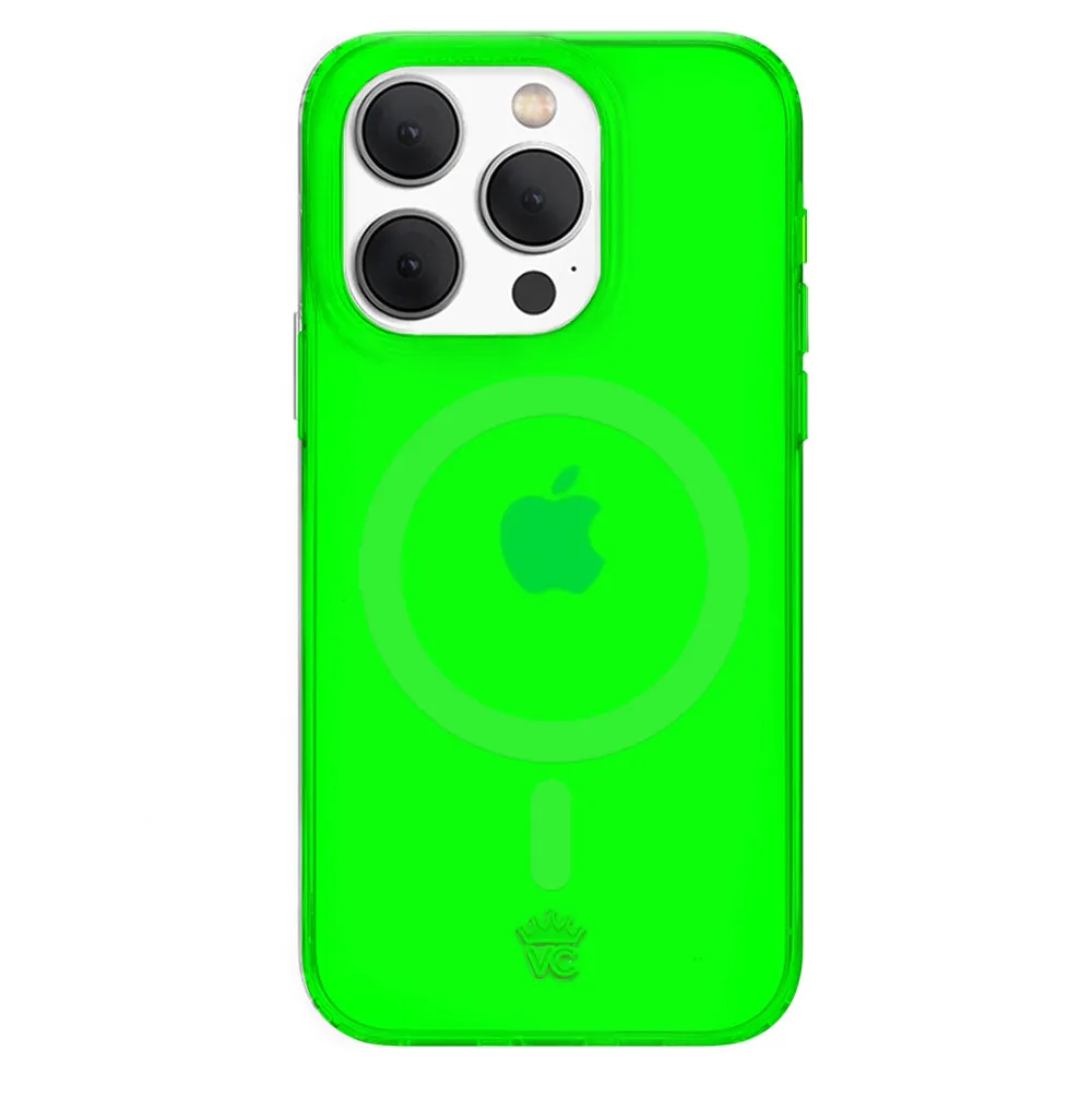 Neon Green Clear iPhone Case