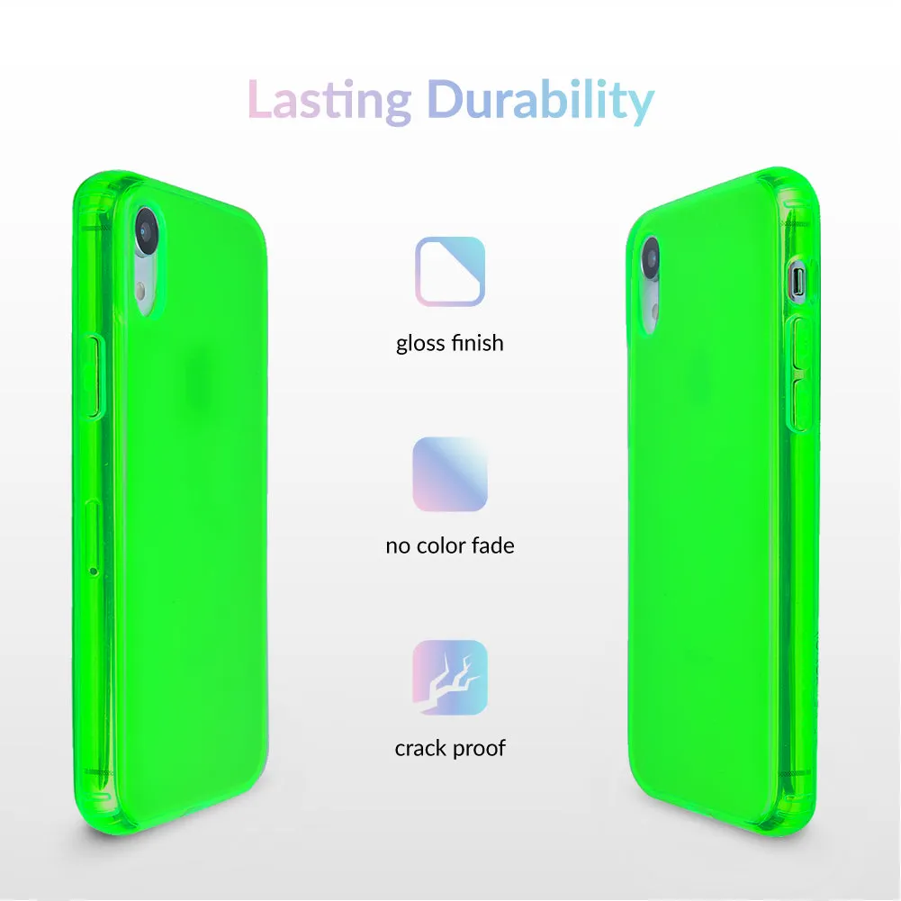 Neon Green Clear iPhone Case