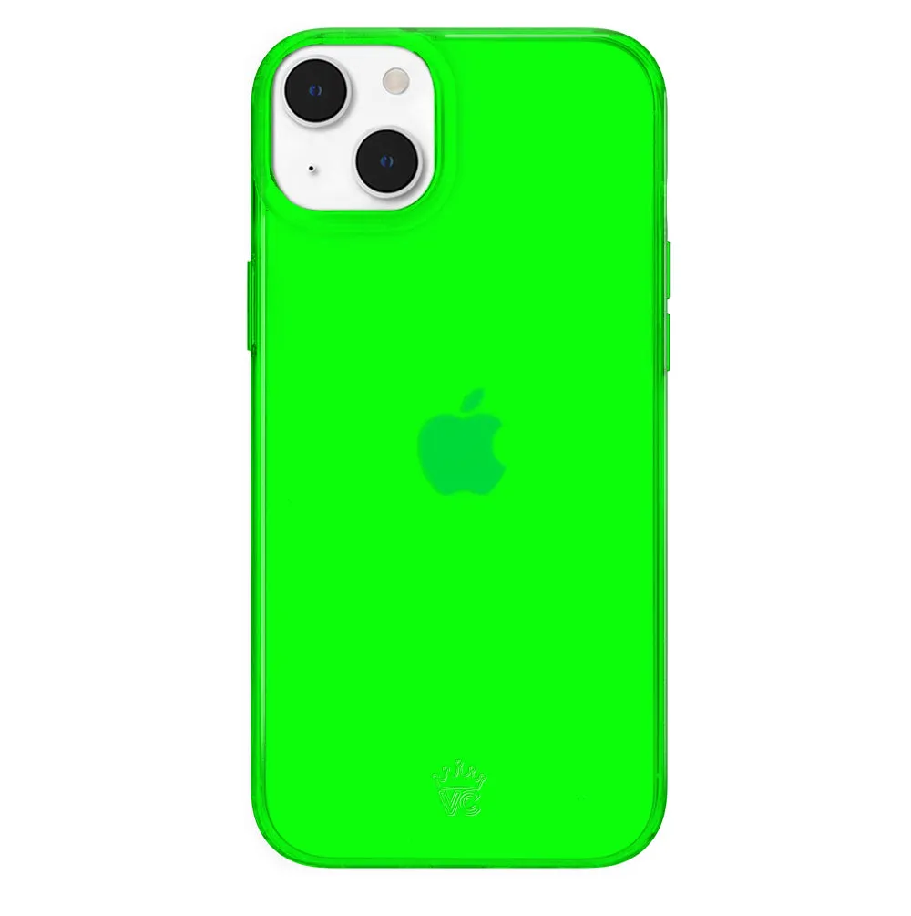 Neon Green Clear iPhone Case