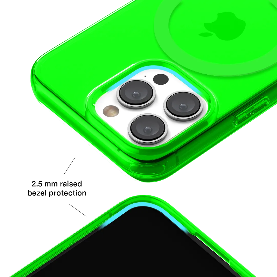 Neon Green Clear iPhone Case