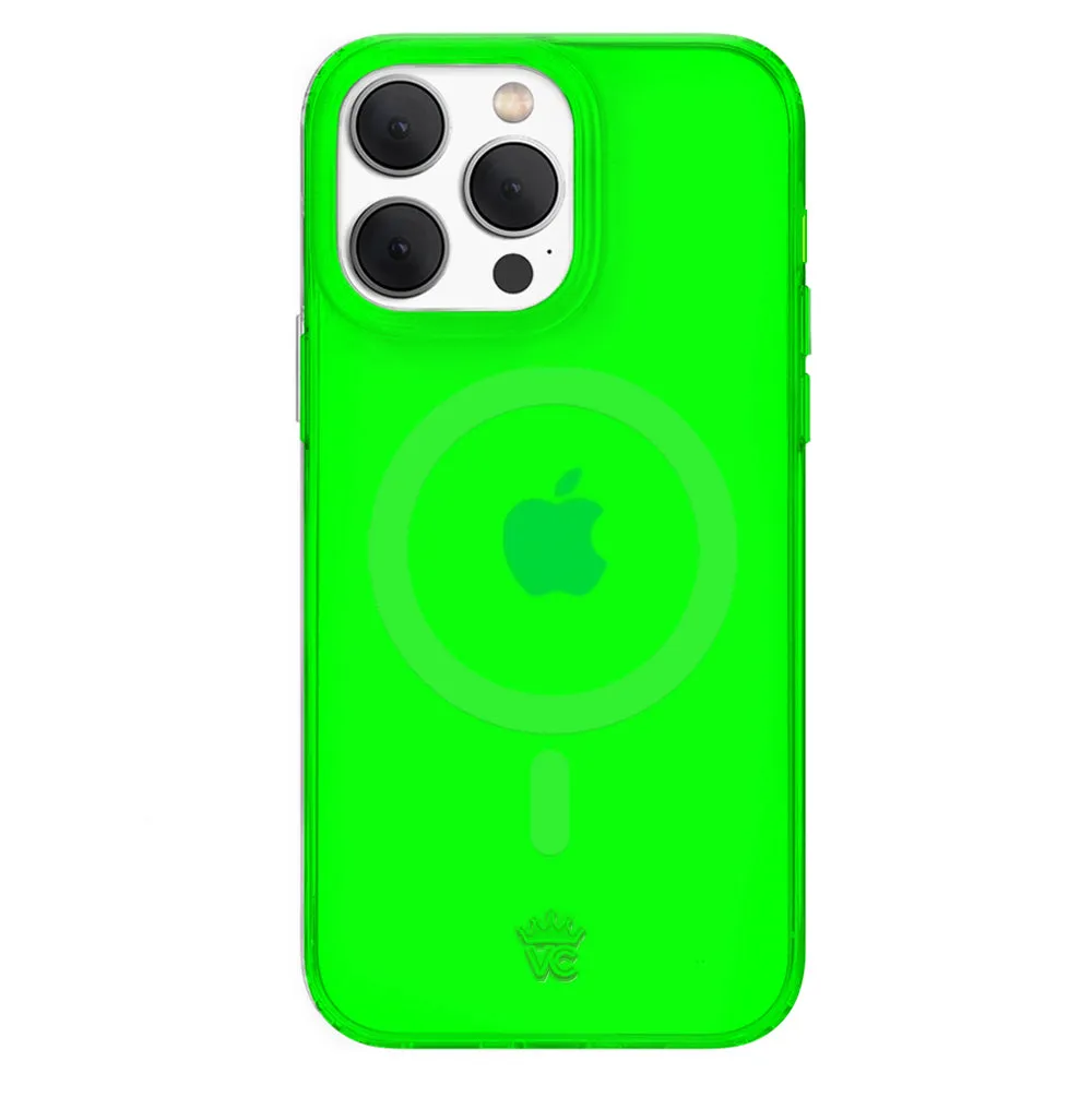 Neon Green Clear iPhone Case