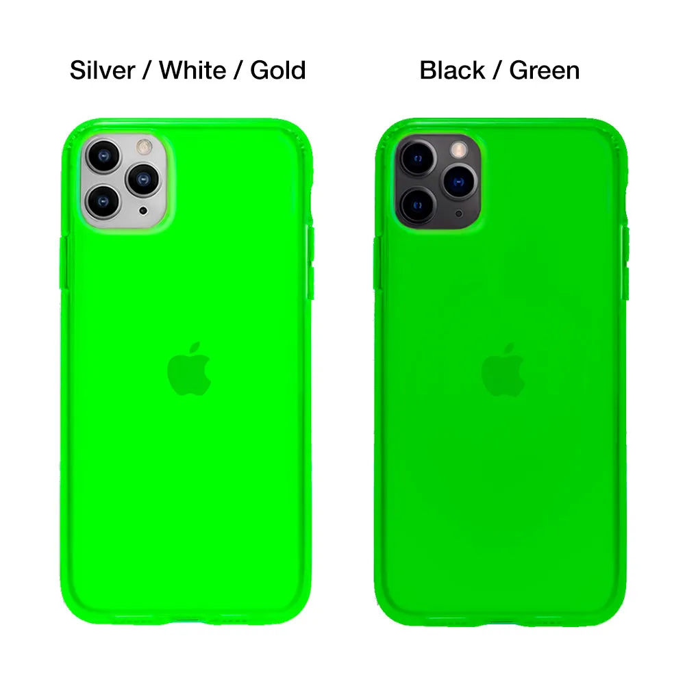 Neon Green Clear iPhone Case